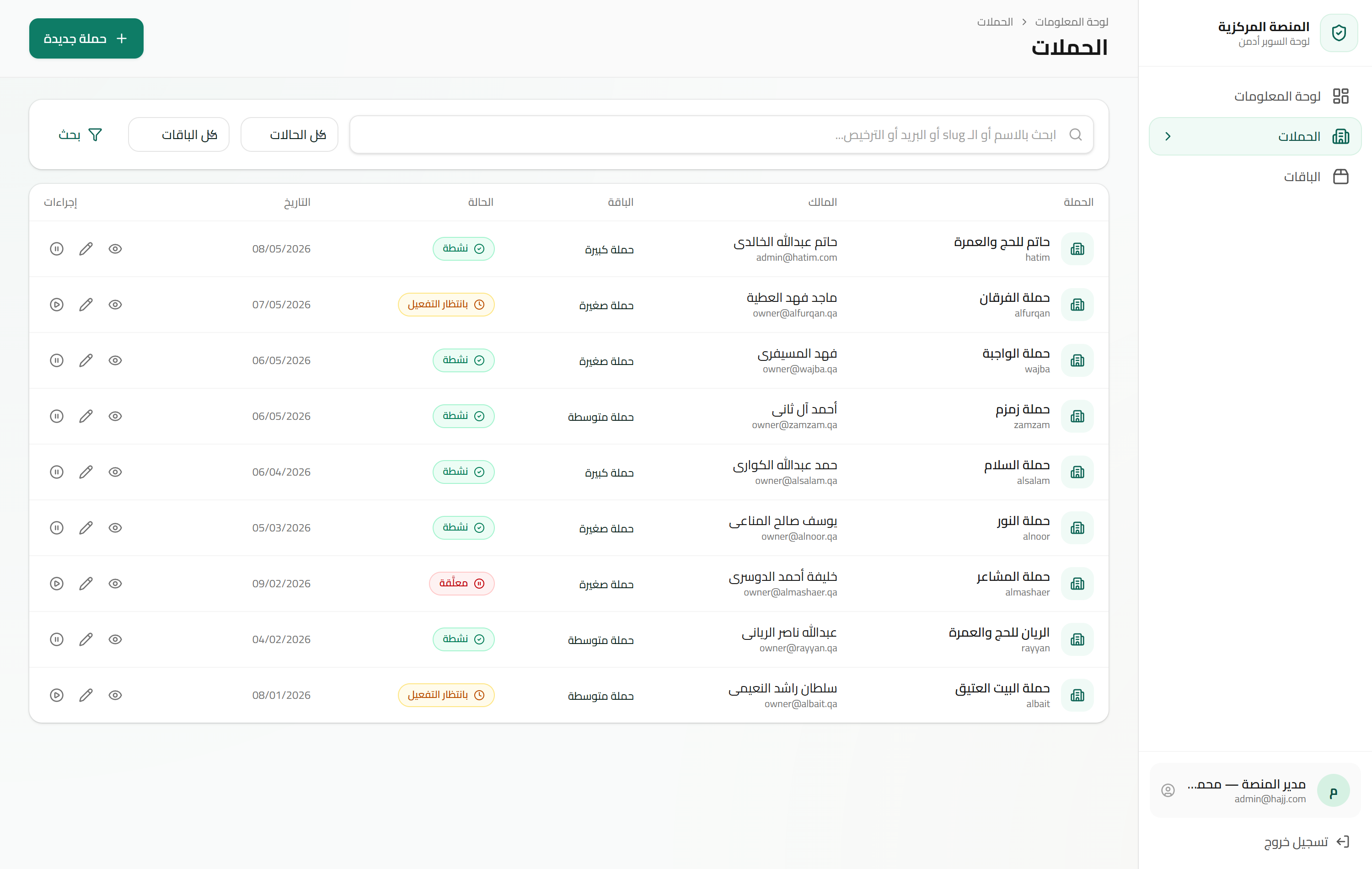 Qatar Hajj Campaign Management System
