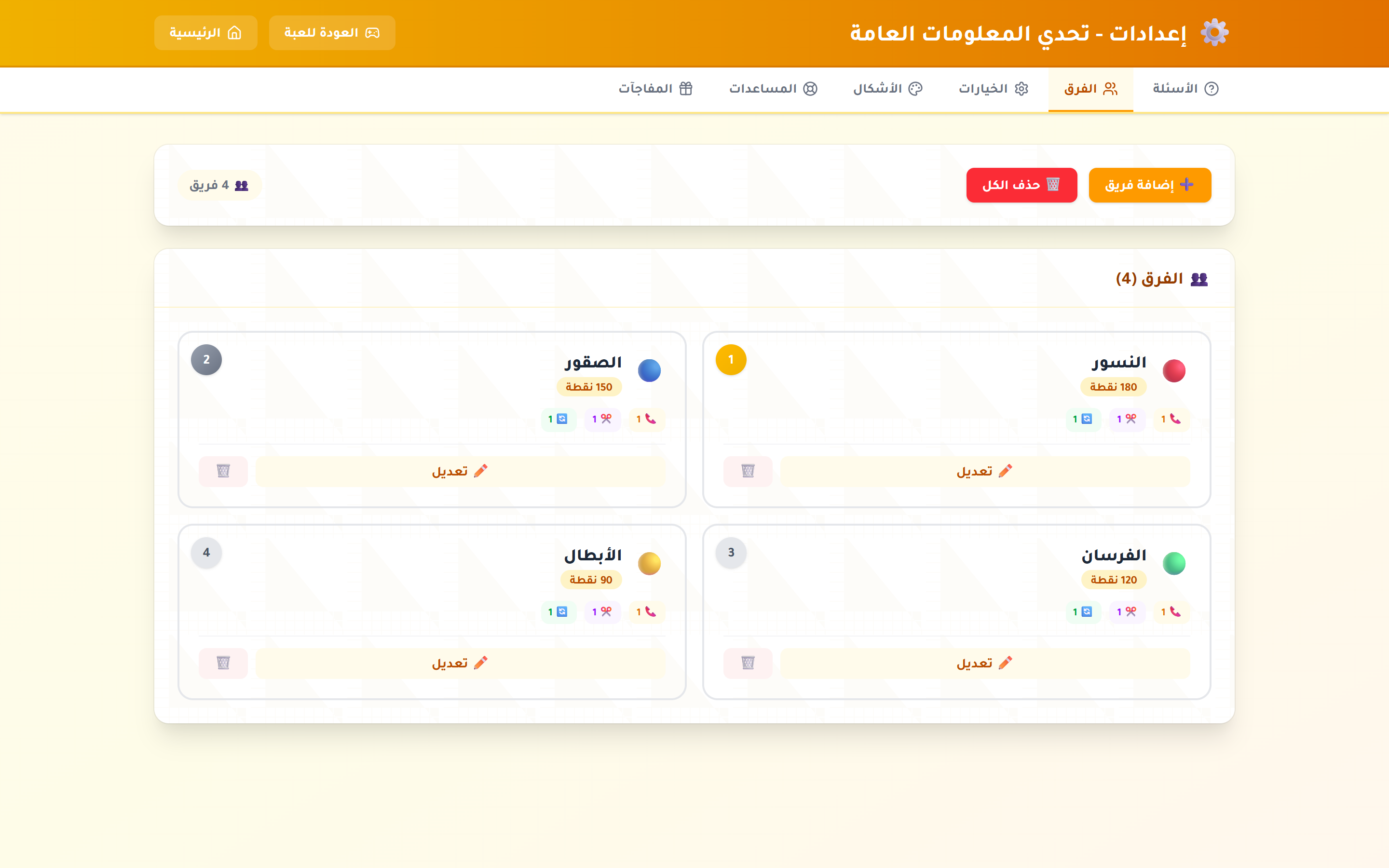 المسابقات الصفية